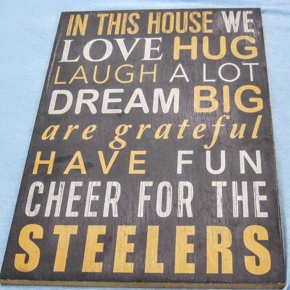 NFL Other - Fan-Creations NFL Steelers wood plaque